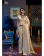 Demesne Beige Kanjivaram Silk Saree With Demure Blouse Piece