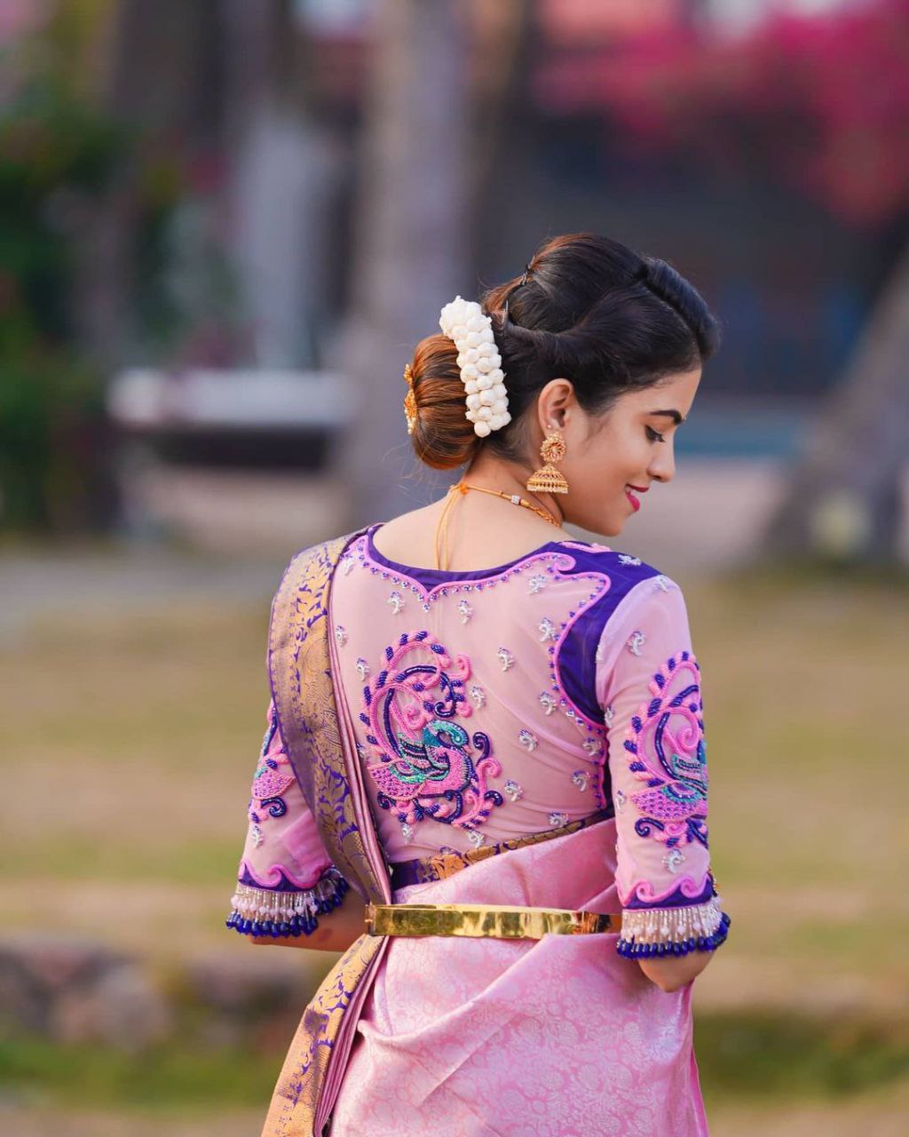 Delectable Pink Soft Banarasi Silk Saree With Two Exemplary Blouse Piece