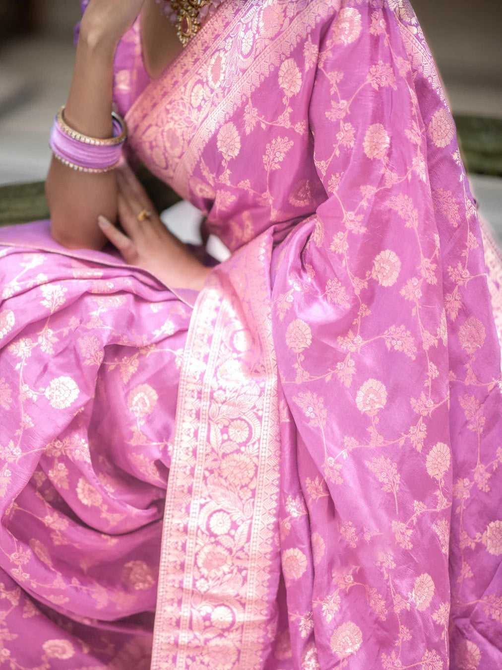 Captivating Baby Pink Soft Silk Saree With Diaphanous Blouse Piece