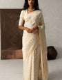 Admirable Beige Soft Silk Saree With Lassitude Blouse Piece