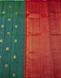 Beleaguer Rama Soft Silk Saree With Stunner Blouse Piece