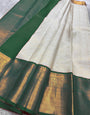 Jubilant Beige Soft Silk Saree With Gorgeous Blouse Piece