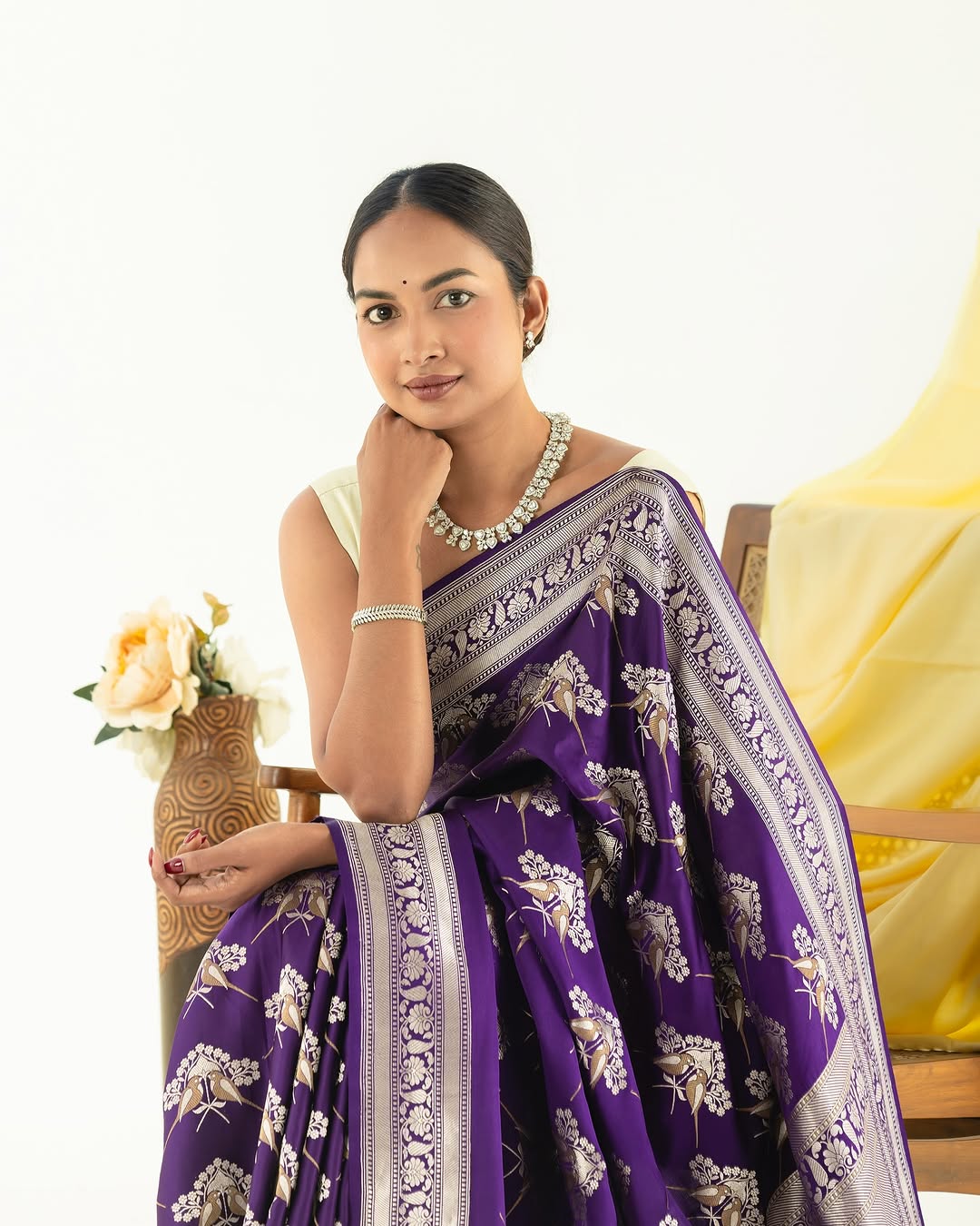 Extraordinary Purple Soft Silk Saree With Outstanding Blouse Piece