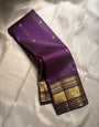 Super extravagant Purple Soft Banarasi Silk Saree With Effulgent Blouse Piece