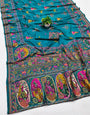 Lovely Rama Nylon Dola Pashmina Saree With Desirable Blouse Piece