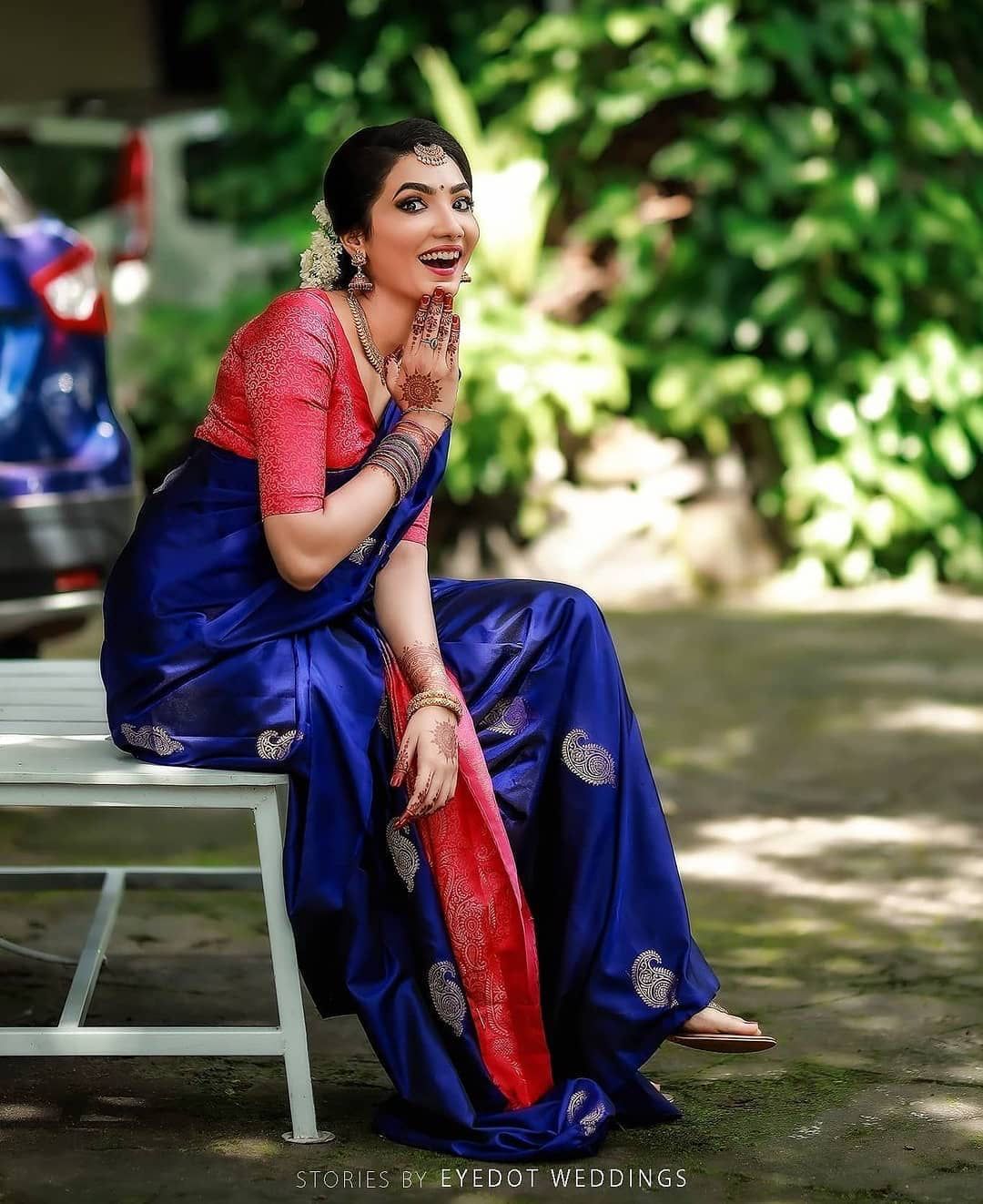 Prodigal Blue Soft Silk Saree With Tremendous Blouse Piece