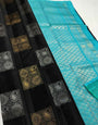 Posh Black Soft Silk Saree With Mellifluous Blouse Piece