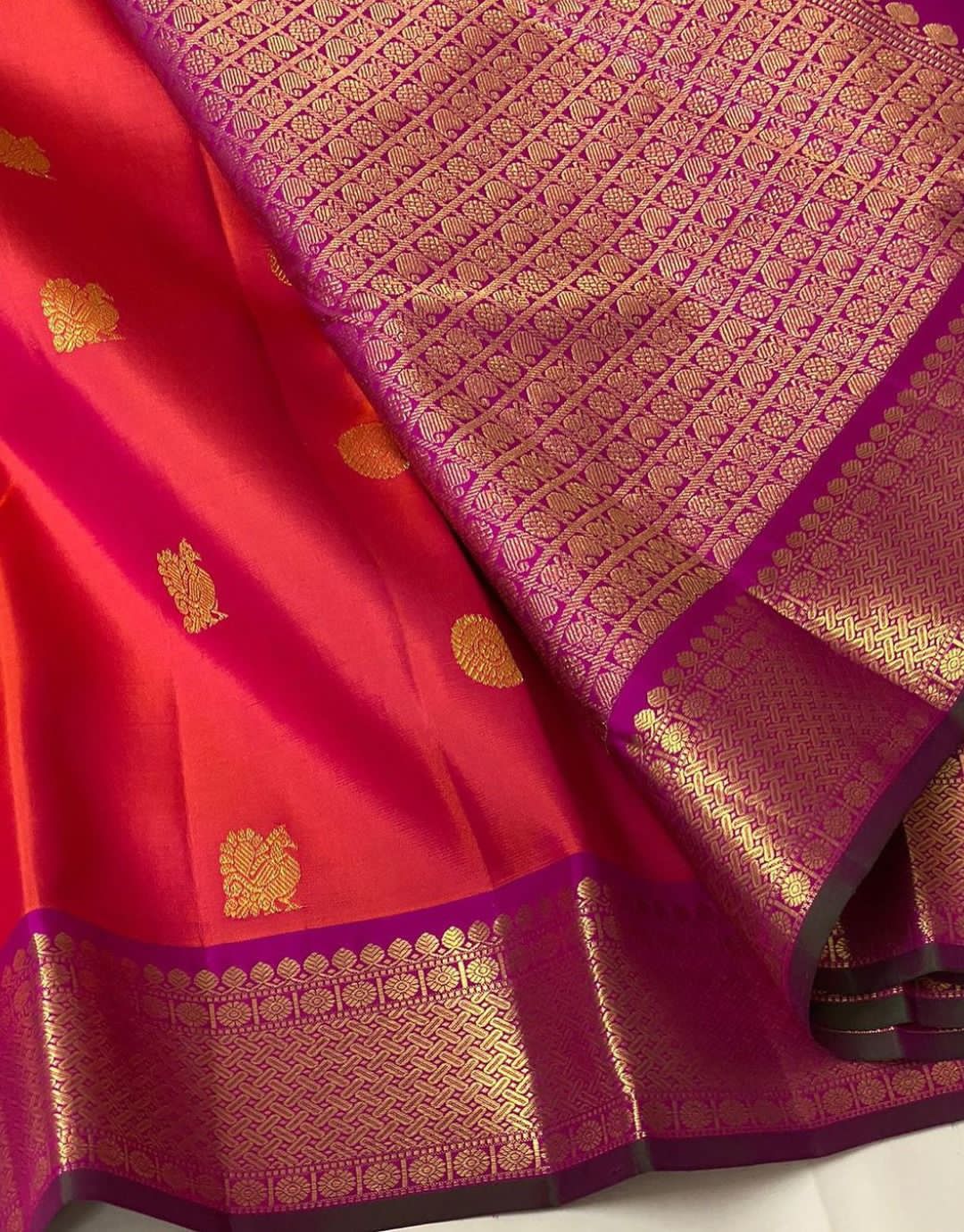 Surreptitious Orange Soft Silk Saree With Vivacious Blouse Piece