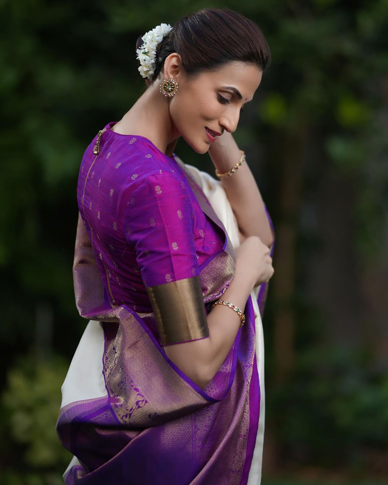 Magnificat Beige Soft Silk Saree With Enigmatic Blouse Piece