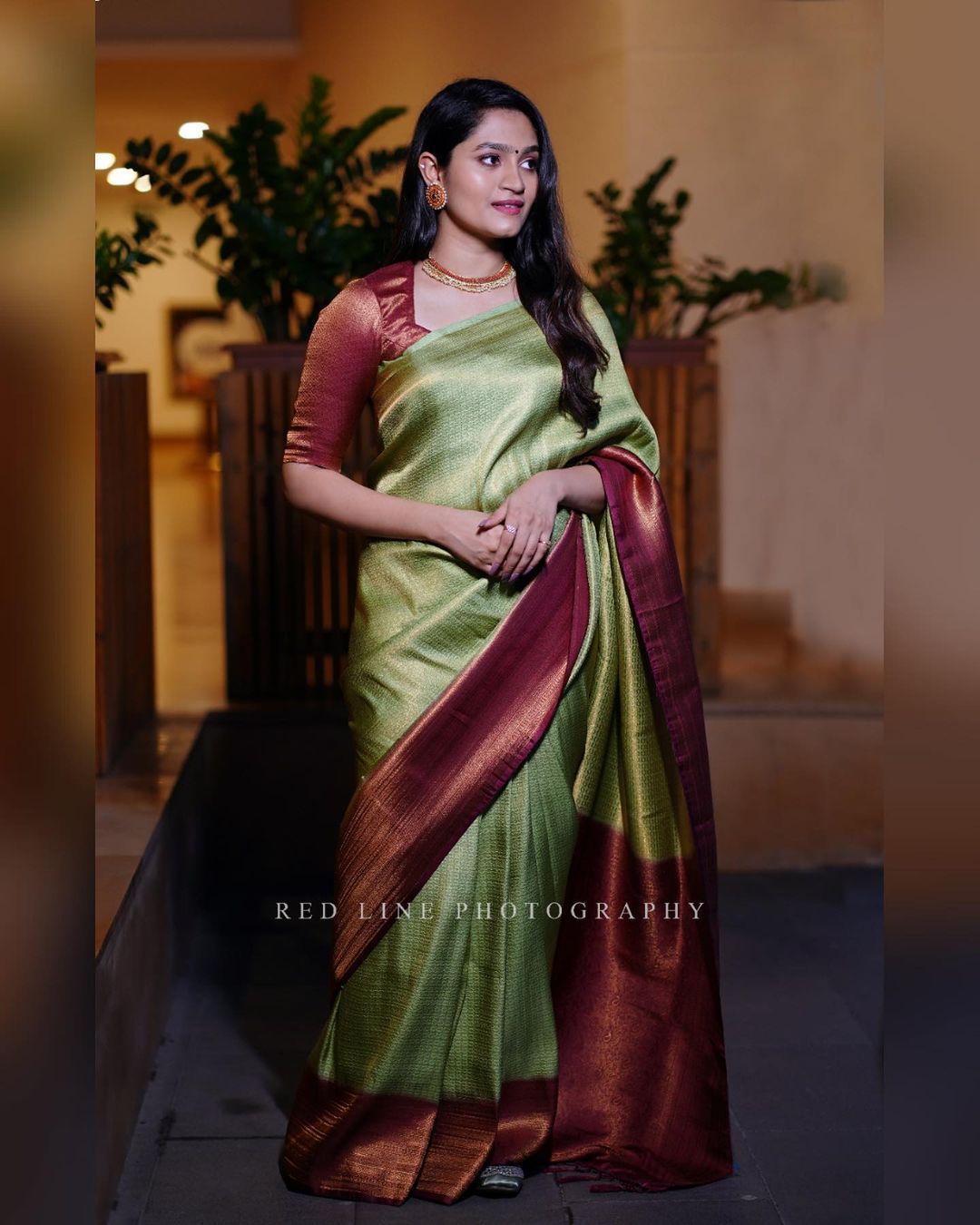 Smashing Green Soft Silk Saree With Incredible Blouse Piece