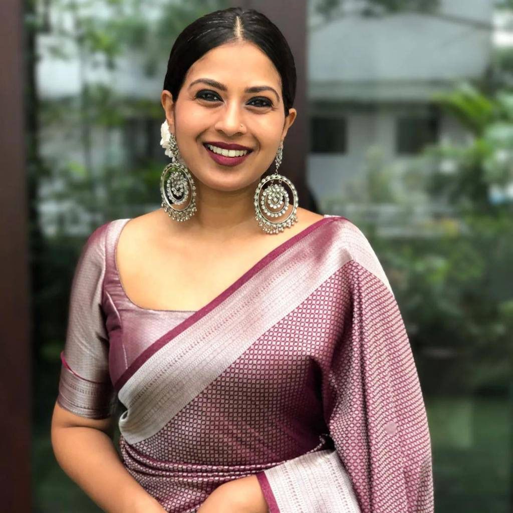 Incredible Brown Soft Silk Saree with Snazzy Blouse Piece