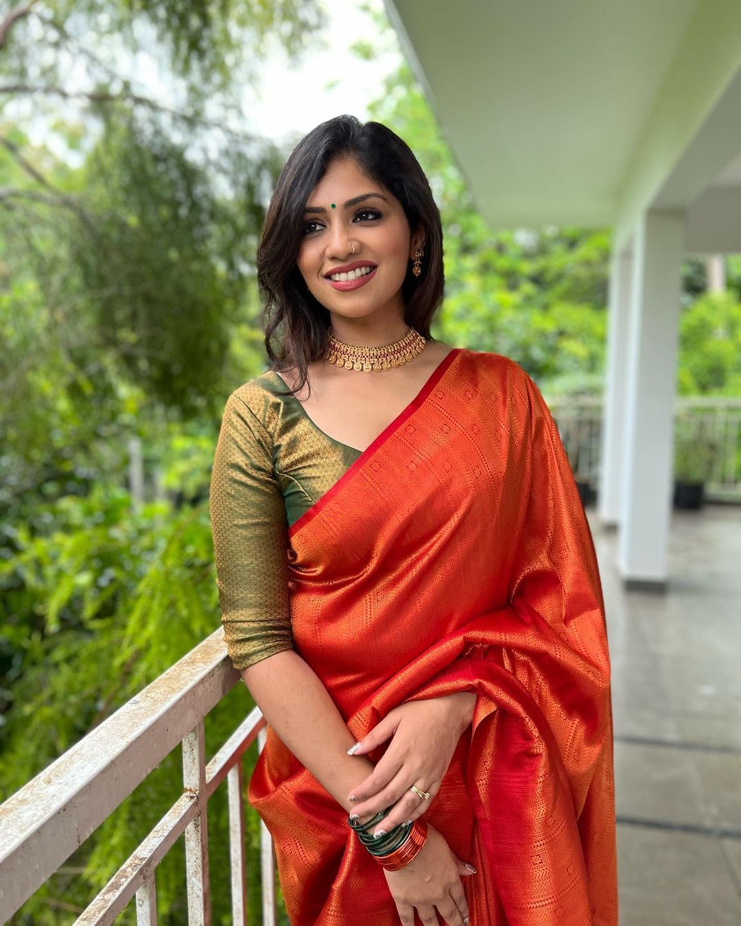 Petrichor Red Soft Silk Saree with Ratatouille Blouse Piece