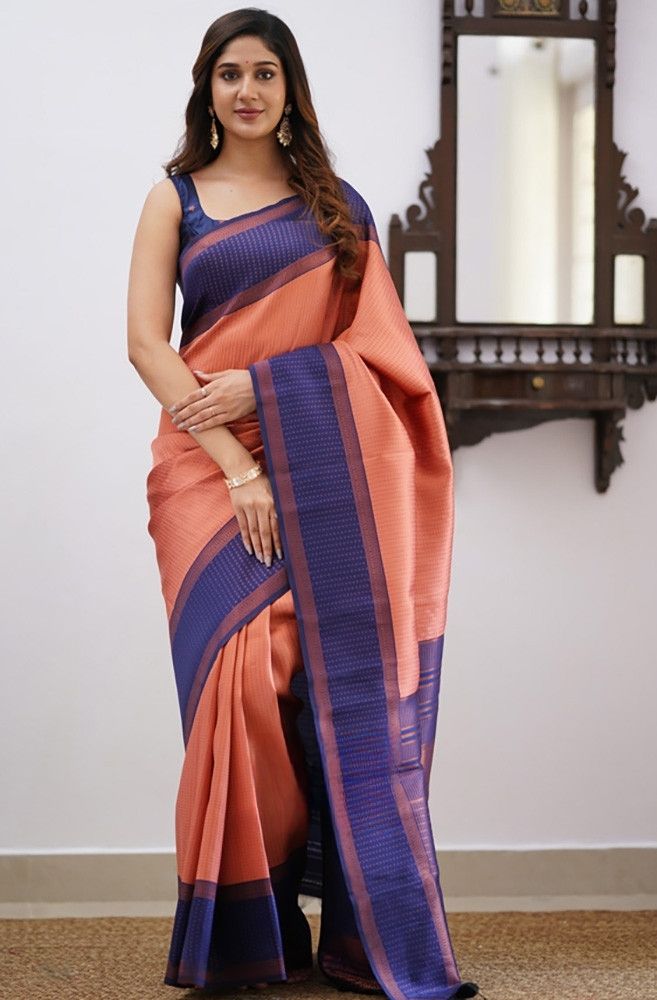 Resplendent Pink Soft Silk Saree With Most Innovative Blouse Piece