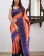 Resplendent Pink Soft Silk Saree With Most Innovative Blouse Piece