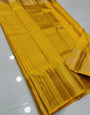 Invaluable Yellow Soft Silk Saree With Enticing Blouse Piece