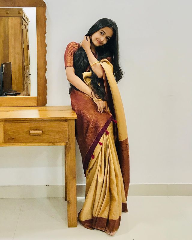 Bucolic Musturd Soft Silk Saree With Cynosure Blouse Piece