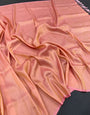 Beguiling Baby Pink Kanjivaram Silk Saree With Flattering Blouse Piece