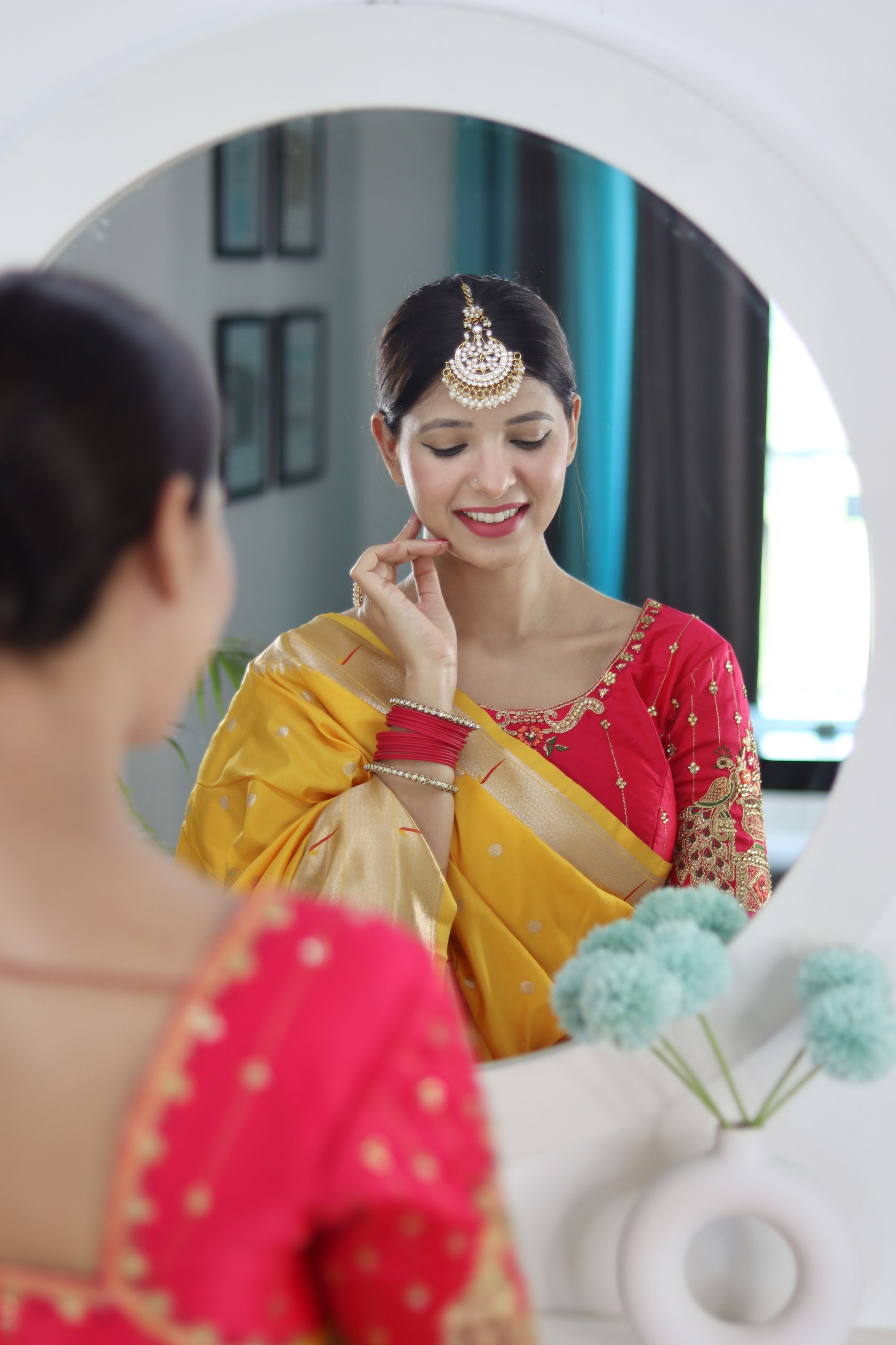 Adorable Yellow Paithani Silk Saree With Eye-catching Blouse Piece