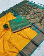 Cynosure Yellow Paithani Silk Saree With Ideal Blouse Piece