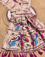 Chatoyant Wine Paithani Silk Saree With Most Flattering Blouse Piece