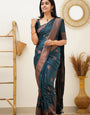 Beauteous Rama Soft Silk Saree With Divine Blouse Piece