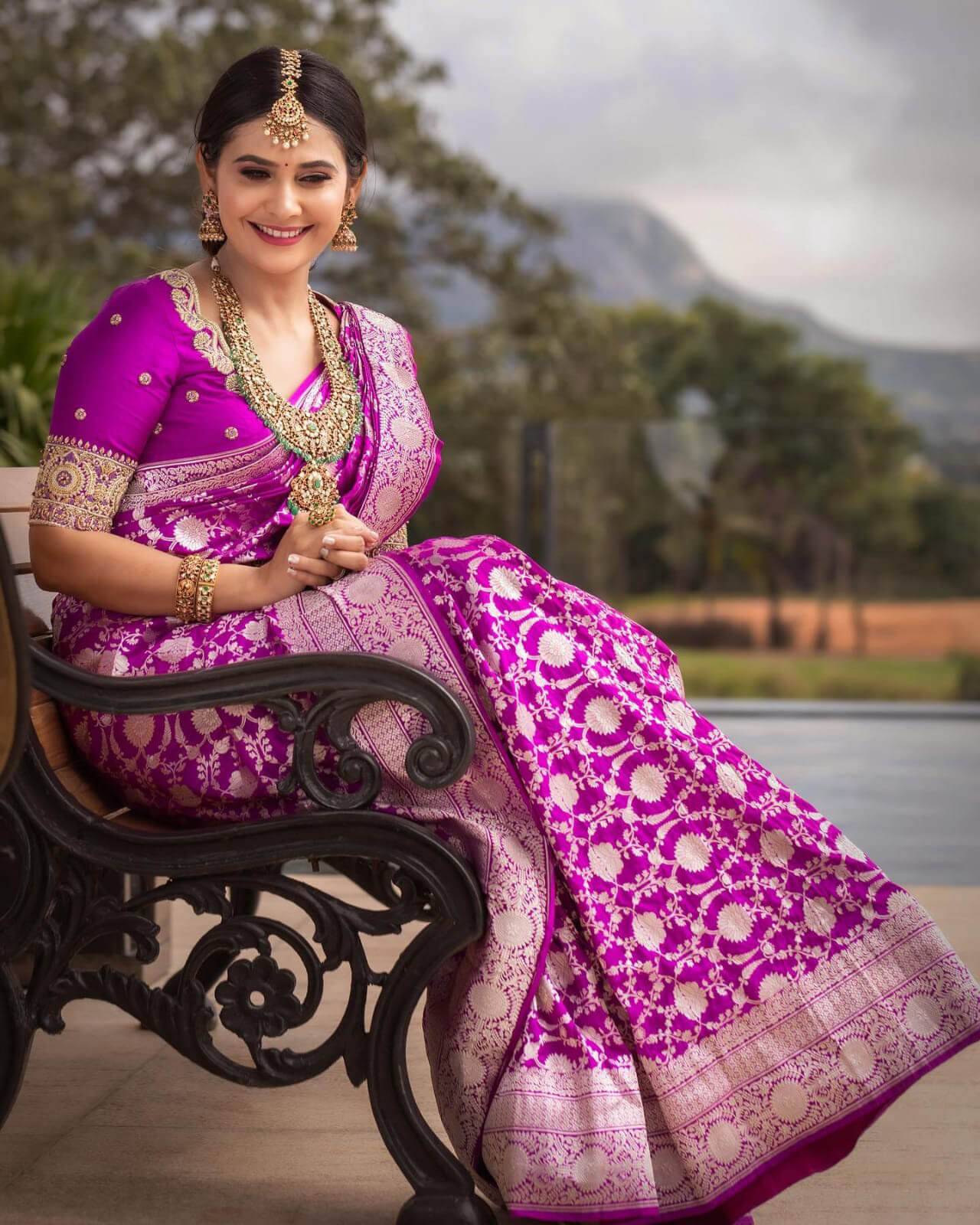 Lovely Magenta Soft Silk Saree With Sonorous Blouse Piece