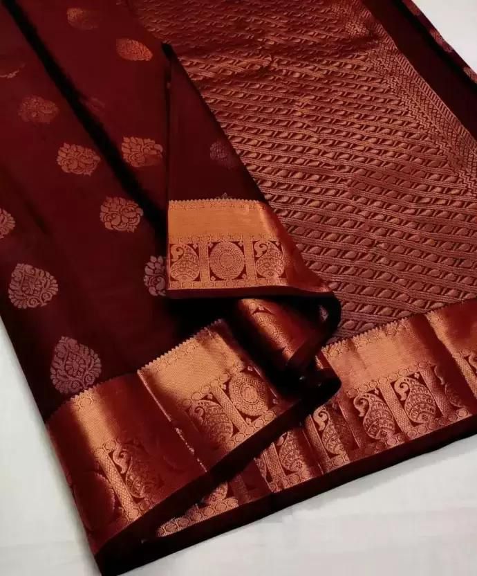 Surreptitious Wine Soft Silk Saree With Mellifluous Blouse Piece