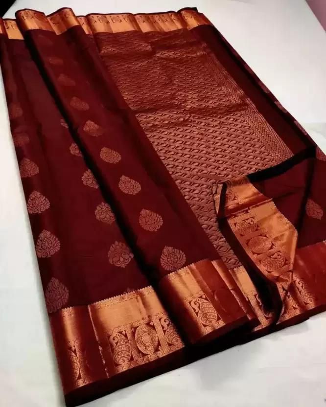 Surreptitious Wine Soft Silk Saree With Mellifluous Blouse Piece