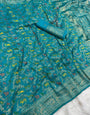 DallianceSea Green  Soft Banarasi Silk Saree With IdealBlouse Piece