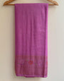 Brood Lavender Soft Banarasi Silk Saree With Invaluable Blouse Piece