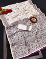 Confounding Off White Embroidery Work Tussar Silk Saree With Imbrication Blouse Piece
