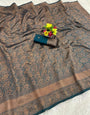 Arresting Rama Soft Silk Saree With Evocative Blouse Piece